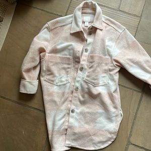 H&M oversized gingham shacket